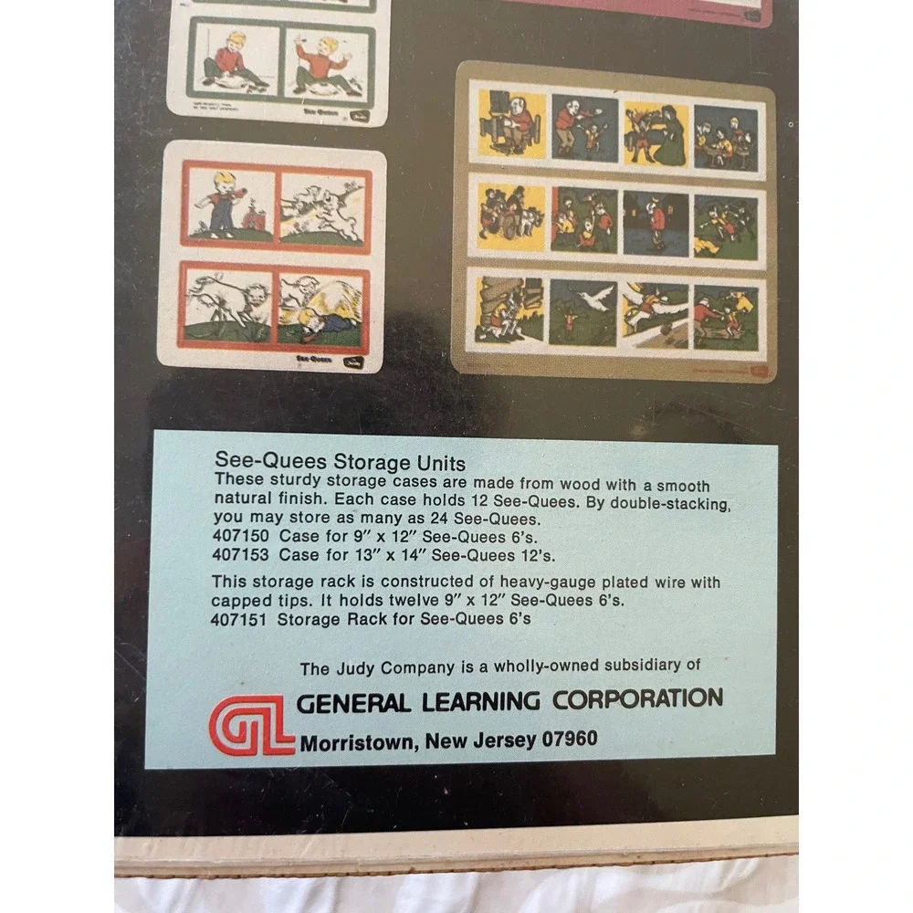 New 1956 Judy See-Quees Johnny Growing Story Board Sequence Puzzle 510657 VTG
